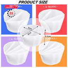 4 Pack Split Cups For Paint Pouring   2 Pcs Stir 1 Count  pack Of 6   White