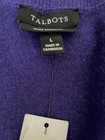 Nwt New Talbots Size Large V-neck Cashmere Sweater Purple  199 00