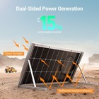 Hqst Bifacial 100 Watt 12 Volt Solar Panel  9bb Monocrystalline Solar Panels