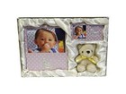 Baby Photo Frame Gift Set W  Teddy Bear     Baby Shower Keepsake For Nursery Pink