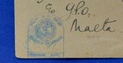1943 Malta kgv Upu Reply Postcard  From H m Ship   Rare Passed By Censor Cachet