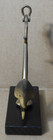 Vintage Solid Brass Anchor On Dark Wood Base  8  X 5   Ex  
