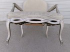 Lounge Chair French Bergere Medallion Carved Lace Interlaced Louis Xvi Baroque
