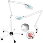 8x Magnifying Glass With Light And Stand   2 200 Lumens Magnifying Floor Lamp 