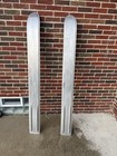 Vintage Alumacraft Aluminum Water Skis Pair W  Bindings   2  Aluminum Oars