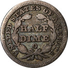 1853-o Seated Liberty Half Dime