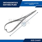 12 Pcs Mathieu Pliers 5 5  Orthodontic Surgical Dental Instruments German Grade