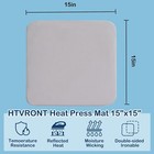 Htvront 15 x15  Heat Press Mat  Double Sides Heat Mat For Heat Press Machine