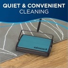 Easy Sweep Compact Carpet   Floor Sweeper For Carpet floor Cleaning 2484a Teal