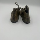 Antique Leather Baby Or Doll Shoes Leather Soles Hole High Tops