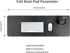 Felt Desk Mat   Computer Mat For Desk 36x12inches    Large Felt Mouse Pad And Ke