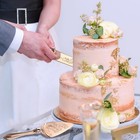 Ksendalo Wedding Cake Knife And Server Set Rose Gold Cake Cutting Set For Weddin