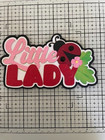 Summer Little Lady Title Premade Paper Piecing Scrapbook Diecut 3d