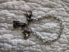 Vintage Walt Disney Productions 925 Sterling Silver Charm Bracelet 1 20 12k