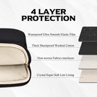 Bagasin 15 15 6 16 Inch Puffy Laptop Sleeve Case For Macbook Pro 15-16 Black