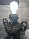 Antique Rochester Brass Oil Lamp Converted To Electric Victorian Works 