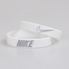 Nike Baller Band Silicone Rubber Bracelet White Silver Series Af1 Best Rated       
