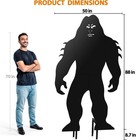 7 4ft Bigfoot Metal Yard Art Outdoor Garden Silhouette Statue Lawn Decor