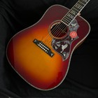 B-band Handmade Acoustic Guitar Abalone Inlay Bone Nut Solid Top Flamed Koa