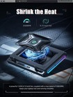 Llano Laptop Cooler  Gaming Laptop Cooling Pad With 3500rpm Turbofan  4 72 In