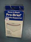 Vintage 80 s Bauer   Black Pro-brief Athletic  Supporter Jock Strap Large Usa