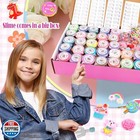 64 Pack Butter Slime Kit For Kids  Soft Stretchy Toy Perfect For Easter Excha