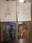 Hopalong Cassidy william Boyd Good Luck From Hoppy   Pictures Lot Of 8