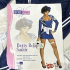 Secret Wishes Betty Boop Sailor Dress Costume W  Hat Blue white Size S