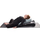 Hugger Mugger Recycled Plaid Yoga Blanket - Black