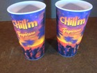 Vintage Las Vegas Tropicana 2x  chill m  Lenticular Design Cups Rare Mint