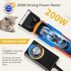 Dog Hair Clipper 200w Pet Grooming Kit Spare Blade Low Noise Vibration Animal