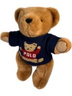 1997 Polo Ralph Lauren 14    Plush Teddy Bear Navy Bear Sweater Jointed Legs Vtg 