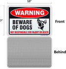 3 Pack Beware Of Dog Sign  10 x 7   04  Aluminum Sign Rust Free Aluminum-uv Prot