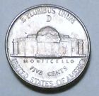 1943 D Jefferson War Silver Nickel From Bu Unc Roll - Free Shipping