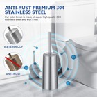 Toilet Brush And Holder  Toilet Brush 304 Stainless Steel  Toilet Bowl 