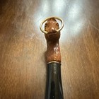Shoe Horn With Animal Head Handle And Brass Ring