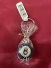 Vintage 8 Ball Keychain Key Ring Pool Game Hobbies