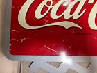 Coca Cola Yellow Dot Metal Flange Art Advertising Bottle Sign