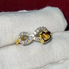 2ct Round Cut Lab Created Diamond Women Engagement Ring 14k Yellow Gold Plated