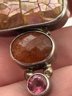 Elligators Sterling Silver Mosaic Mop Mother Of Pearl Hair Barrette Clip