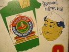 Original Hra Rare 10 X 7 Painted Foreign Cigarette Tobacco Advertising Sign