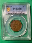 Us Philippines One Centavo 1918-s Large  s  Pcgs Xf 40 Allen 2 16a