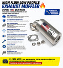 High Flow Low Profile Exhaust Muffler      D Port          Usa Made Fits Honda Gx160