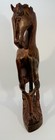 Hand-carved Wooden Sculpture Of A Rearing Horse  Maker Unknown