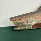 Vintage Metal Trout Fish Wall Decor Rustic Cabin Lodge Folk Art 14in