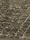 1880 Terre Haute Indiana Vintage Old Panoramic City Map - 20x30