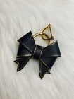Black Bow Bag Charm Key Ring Fob Keychain Purse Charm New Handmade Gift
