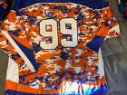 Ice Hockey Rec League 9 Jersey Lot   8   1 Goalie Jersey Blue Orange White Camo