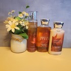 Bath   Body Works Sensual Amber Trio Gift Set  Body Mist lotion shower Gel