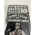 Vintage Carters Ink Blotter Nautical Captain White Boston Ink Co